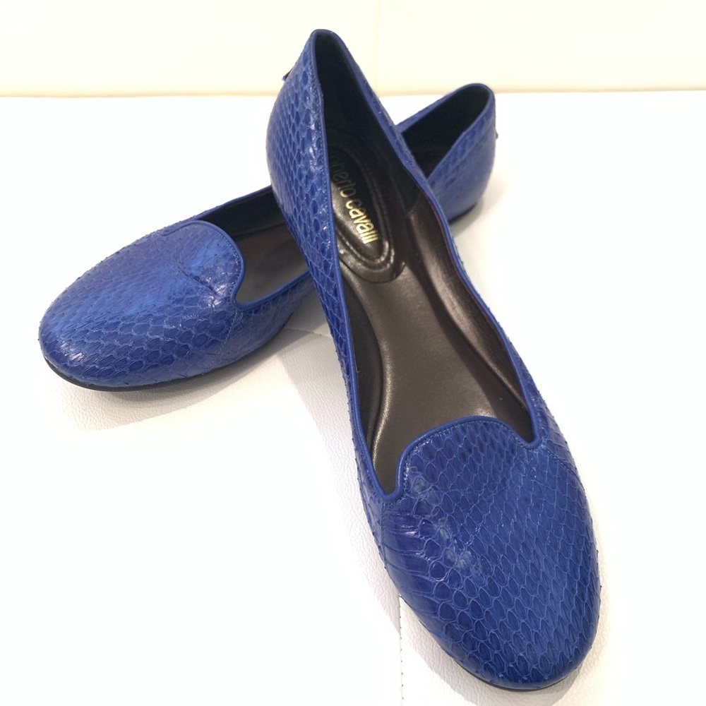 ROBERTO CAVALLI Phyton Effect Loafers Sz 40